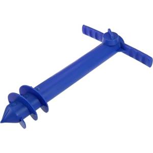 KICHOUSE Ancore Ombrelloni Spiaggia Plastica, 2 Pezzi Viti Sabbia Blu Anti-Vento | Accessori da Mare Leggeri e Portatili, Fissaggio Sicuro per Ombrelloni, Previene Ribaltamento, per Vacanze