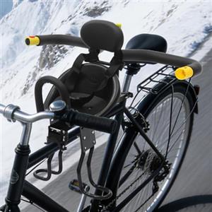 Linanty Seggiolino anteriore per mountain bike, con cintura di sicurezza e pedali regolabili, per bambini da 1 a 5 anni, fino a 35 kg, per MTB, bici da città, bici pieghevoli