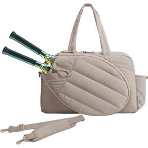 Genérico Borsa da viaggio per racchette da tennis, borsone sportivo impermeabile, scomparto ventilato per scarpe, grande capacità, per palestra, allenamento, pendolari, lavoro, sport all'aria aperta