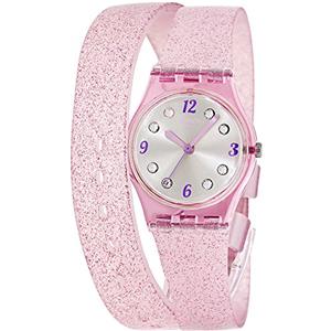 Swatch Orologio da Donna Digitale al Quarzo con Cinturino in Caucciù - LP132