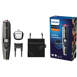 Philips BT9297/15 Serie 9000 Regolabarba con Guida Laser e Rifinitore di Precisione, Durata 80 min Sistema Lift & Trim