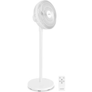 VONROC Ventilatore a Piantana con Telecomando - 3 Velocità, 3 Altezze Regolabili, Timer 1-7h, Funzione Oscillante, 7 Pale, Ventilatore Silenzioso per Casa e Camera da Letto, Bianco