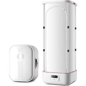 RETRIN Stiratrice Automatica a Vapore 900 W,Asciugatrice Elettrica per Vestiti Pieghevole,Telecomando Intelligente,Cura Con Un Solo Tasto,Vapore Ad Asciugatura Rapida,Per Viaggi,Camper,Casa
