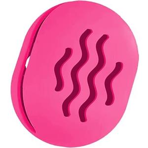 TIKIUKI Supporto per spugna da trucco, organizer da viaggio per spugne, custodia in silicone infrangibile, custodia per spugna per trucco traspirante, adatta per affari o viaggi (color rosepink)