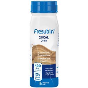 Fresenius Kabi Fresubin 2 kcal Drink Cappuccino - Alimento dietetico completo ad alto contenuto calorico (2 kcal/ml), privo di fibre
