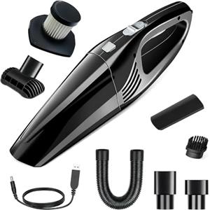 Yanghad Aspirapolvere per Auto, Aspirabriciole Senza Fili, Aspirapolvere Portatile, Aspira Briciole Elettrico Senza Filo, Mini Aspirapolvere, per Auto, Computer, Tavolo da Ufficio, Scuole (B)