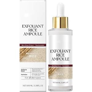 Uzionoie Exfoliant White & Black Rice Ampoule, Black And White Rice Peeling, Reesfoliazione in bianco e nero, idratante e riduttore dei pori per il viso