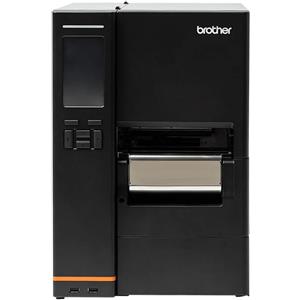 Brother TJ4522TN Stampante per Etichette/CD - Termica Diretta/Trasferimento Termico, 300 x 300 DPI, 305 mm/s, Cablato, Nero