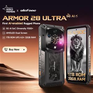ULEFONE 【Anteprima mondiale】Ulefone Armor 28 Ultra 5G AI Rugged Phone 1TB ROM+32GB RAM Smartphone Android AMOLED 6.67