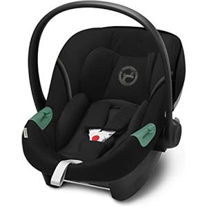 CYBEX Gold Seggiolino Auto Aton S2 i-Size, Dalla Nascita a circa 24 Mesi, Max. 13 kg, Con Riduttore per Neonato, Compatibile con SensorSafe, Moon Black
