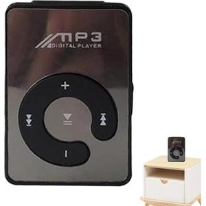 Xinhuju Clip MP3 Player 8GB - Lettore musicale MP3 indossabile per la corsa, sport | lettore audio portatile con cavo di ricarica USB, dispositivo mp3 sportivo leggero con auricolari per palestra,