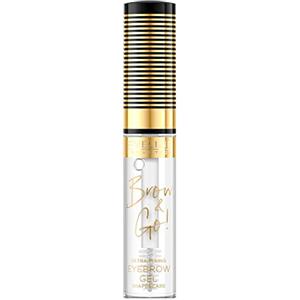 Eveline Cosmetics Brow & Go! Gel Trasparente per Sopracciglia con Acido Ialuronico e Pantenolo per Sopracciglia Naturali e Piene