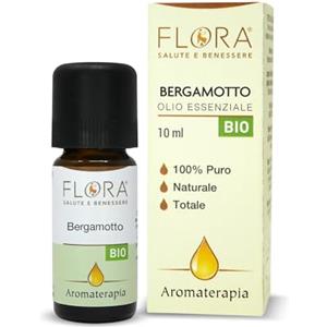 Flora Olio Essenziale Bergamotto Bio, Aroma Naturale per Alimenti - 10 ml