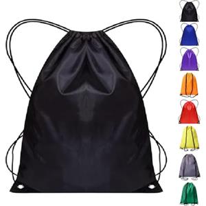 WESTWOOD FOX Borsa da palestra con coulisse, sacca da palestra, zaino in polietilene per donne e uomini, borsa da nuoto, viaggi, spiaggia, scuola, vacanze, adatta per sport, bambini, ragazzi e ragazze