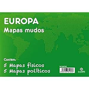 Grupo Erik Editores - Pack 10 mappamondi, 32,4 X 22,5 cm MMP105 Europa Politica e Fisica 32.4 x 22.5 cm