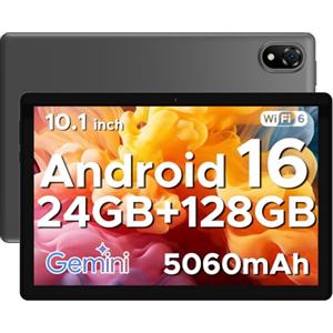 POPUX U10 Android 16 Tablet 10 Pollici, 16GB RAM+128GB ROM (2TB TF) Gemini AI Tablet PC 5060mAh / Widevine L1/ RK3562/8MP+5MP Doppia Fotocamera/WiFi 6/ Type C/Jack per cuffie da 3,5 mm, Grigio