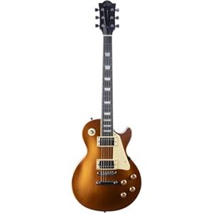 EKO GUITARS - Chitarra Elettrica LS-300, Corpo Pioppo, Manico Acero, Tastiera Laurel, 2 Pickup Humbucker, Ponte Tune-O-Matic, 22 Tasti, Scala Standard, Colore Gold