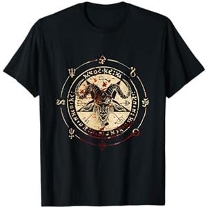 Satanic Occult Day Gift - DressedForDuty Sigillo di Baphomet Occult Pentagram Goat Satanic Occult Maglietta