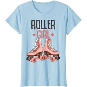 Regali Roller Girl & Roller Derby Roller Girl Pattini a rotelle Pattinaggio Ragazza Divertente Maglietta