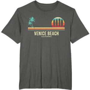 Abbigliamento vintage California California Surf Venice Beach Tavola da Surf Vintage Surfista Maglietta