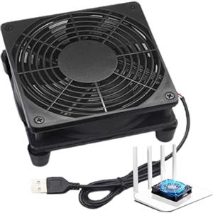 Generico Ventola di raffreddamento del router | Ventola del router per PC Ventola di raffreddamento portatile alimentata tramite USB,Ventola di raffreddamento per armadio per computer Ventola di raffreddamento