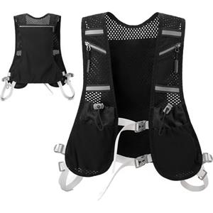 Générique Gilet da running da donna, borsa per riporre oggetti leggeri e traspiranti, borsa per running, per escursionismo, palestra, ciclismo, jogging, attività all'aperto, passeggiate, bicicletta, montagna