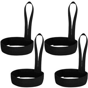 Generic Cinghia per guanti da sci, 4 pezzi, cinghia per guanti da snowboard, in nylon elastico, per sci, alpinismo ed escursionismo, guanti leggeri anti-smarrimento, con attacco sicuro per sport invernali