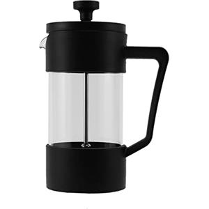 Viudecce Macchina per caffè e tè French Press, Pressa per caffè nel Vetro Borosilicato Addensato Antiruggine e Lavabile nel Lavastoviglie, Nera