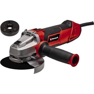 Einhell Smerigliatrice ang. TE-AG 125/1010 CE Q (1010 W, bullone Quick-Fix Nut, regolazione elettronica numero giri, testa porta ingranaggi piatta in metallo, protezione disco, no disco da taglio)