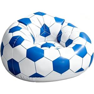 Nuyhadds Sedie Gonfiabili - Divano A Gonfiaggio Rapido A Tema Calcio, Divano Ad Aria Da Campeggio Portatile, Sedile Relax Leggero All'aperto | Piscina Da Campeggio Per Uso In Soggiorno Da Viaggio