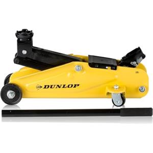 DUNLOP Cric per Auto - Cavalletti Auto capacità di Sollevamento 2 Tonnellate - Martinetto Idraulico - Cric Idraulico con Gamma di Sollevamento 135-305 mm - Compatto e con Ruote - Crick Auto