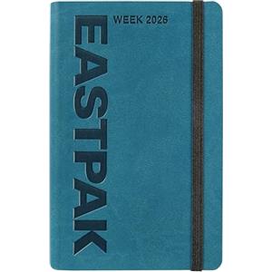 Franco Cosimo Panini EASTPAK, Agenda 2026 Ufficiale Eastpak, Agenda Settimanale 12 Mesi Midi, Planner Settimanale con 192 Pagine, Elastico, Tasca Portatutto, Segnalibro, Calendario 2026 e 2027, Formato 9 x 14 cm, Teal
