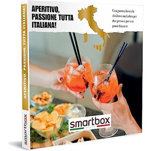 Smartbox - Cofanetto Regalo Aperitivo, Passione Tutta Italiana! - Idea Regalo per la Coppia - 1 Cocktail per 2 Persone
