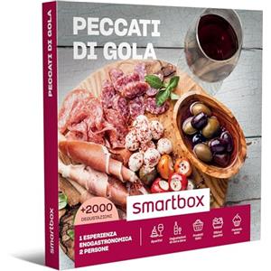 Smartbox - Cofanetto Regalo Peccati di Gola - Idea Regalo Gourmet - 1 Esperienza enogastronomica per 2 Persone