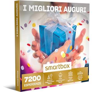 Smartbox - I Migliori Auguri - Cofanetto Regalo Coppia, Degustazioni o Momenti di Benessere o Attività Sportive per 1 o 2 Persone, Idee Regalo Originale