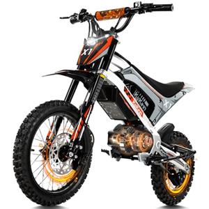 OneSportWay KuKirin X1 una Bici Elettrica con Motore Potente, Mountain Bike Elettrica Uomo 12" & 14" con Batteria 48V 20.8Ah, Autonomia di 40Km, Adatta al Fuoristrada con Sospensioni Idrauliche & Display Multi