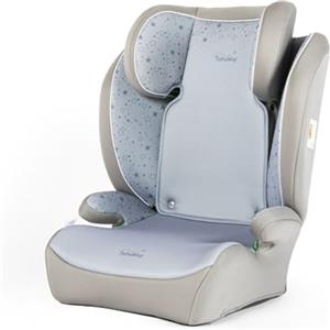Tataway Con Grafiche Stelline I-Size, Seggiolino Auto Bambini 15-36 Kg (3,5-12 Anni), 100-150 Cm, Gruppo 2/3, Si Installa Con Cintura A 3 Punti, Grigio