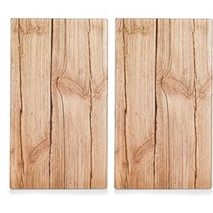 Zeller 26277 Tagliere in legno, Set di 2 pz, vetro