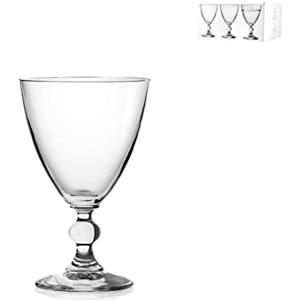 H&H Splendor Set 6 Calici Vino in Vetro Trasparente 17 cl, Bicchieri Vino Eleganti e Tradizionali per la Tavola, Calici da Vino Resistenti per Uso Quotidiano o Occasioni Speciali