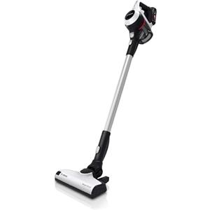 Bosch Unlimited Serie | 6 - Scopa Elettrica Ricaricabile, Aspirapolvere Multifunzione senza Fili e senza Sacco, 18V, Bianco