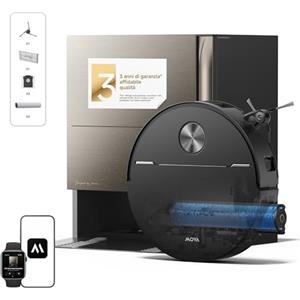 MOVA Z70 Ultra Roller Complete Robot aspirapolvere, HydroForce 2.0 18 N, 36.000 Pa, antigroviglio, estensione spazzola e rullo, ostacoli fino a 9 cm, tecnologia AutoShield, lavaggio del mocio a 100 °C