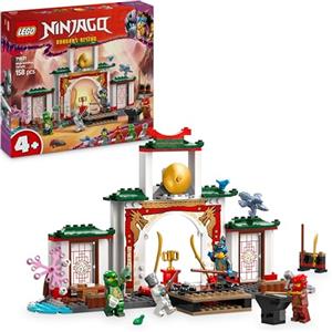 LEGO NINJAGO Tempio dello Spinjitzu Ninja - Playset Giocattolo con 4 Minifigure, Drago, Armi e Accessori, Giochi per Bambini e Bambine da 4 Anni con Starter Brick, Set da La Rivolta dei Draghi 71831