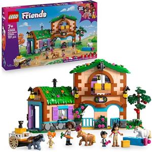LEGO Friends Ranch e Scuderia dei Pony Giocattolo - con 3 Figure di Cavalli, 4 Mini Bamboline, Gatto e Divertenti Accessori per Animali Domestici - Idea Regalo Creativa per Bambine da 7 Anni - 42654