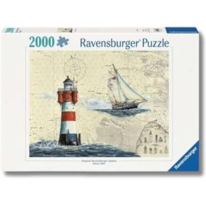 Ravensburger Puzzle 2000 Pezzi Faro Romantico - Puzzle Adulti +14 Anni, 98 x 75 cm, Puzzle per Adulti, Collezione 2000 Pezzi, Idee Regalo