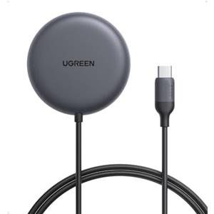 UGREEN Zapix Caricatore Wireless iPhone MagSafe Qi2 15W Certificato Compatibile con iPhone 17 16 15 14 13 12 Pro Max Plus Air AirPods, Ricarica Rapida Magnetica con Cavo Lungo 1.5M (1 PACK)