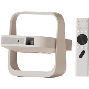 XGIMI Elfin Flip Plus Proiettore Portatile 1080P, Google TV con Netflix con licenza, 500 Lumen ISO, Supporto regolabile integrato, Design compatto, Adattamento automatico schermo