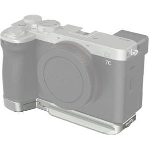 SMALLRIG Piastra Base per Sony A7C II/A7CR, Piastra di Montaggio Inferiore (Argento) con Piastra a Sgancio Rapido per Arca, Presa QD, Slot per Cinghia - 4439