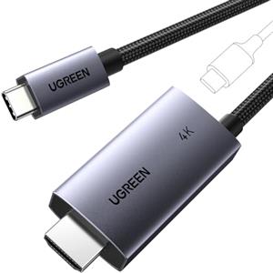 UGREEN Cavo USB C a HDMI 100W PD Caricabatterie 4K60Hz 1440P144Hz 1080P240Hz/120Hz Tipo C Thunderbolt 3/4/5 HDR Adattatore Compatibile con iPhone17 16 MacBook iMac Mac Mini iPad Pro Galaxy S24(2M)