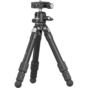 SMALLRIG Mini Treppiede da Tavolo in Fibra di Carbonio, Kit Treppiede da 15,5'' / 39,5 cm con Testa a Sfera a 360°, Capacità della testa a Sfera 3 kg / 6,6 Libbre per Fotocamere, DSLR, Obiettivi