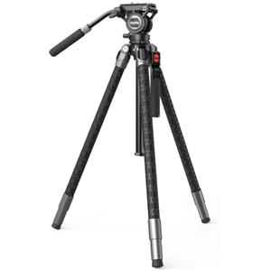 SMALLRIG x Potato Jet TRIBEX SE Treppiede idraulico in alluminio per fotocamera, con testa fluida video, carico 6 kg, altezza massima 166 cm, treppiede video professionale - 5305